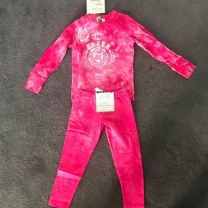 JM ORIGINALS HOT PINK LEGGING SET CHEERLEADER